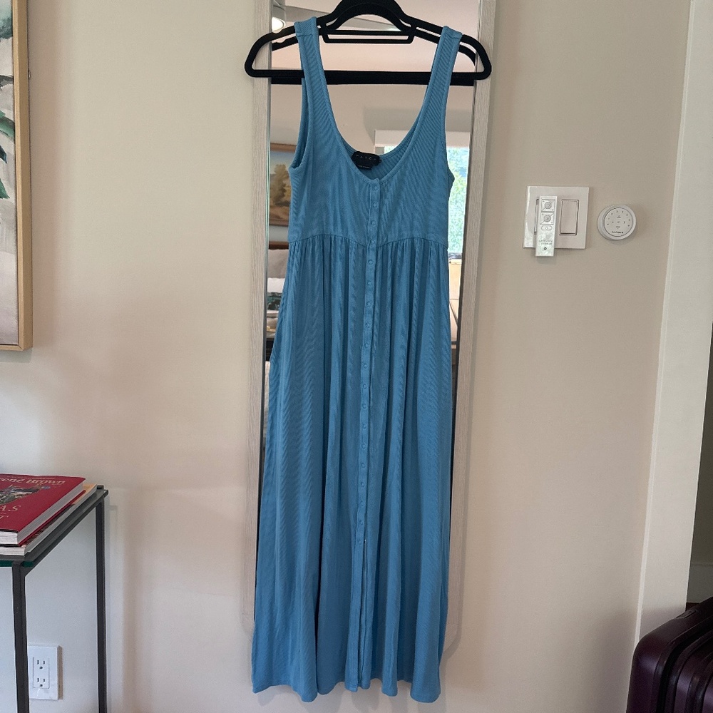 Hatch Light Blue Sleeveless Maxi Dress